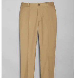Travel Tech Slim Fit Flat Front Casual Pants 32 x 32